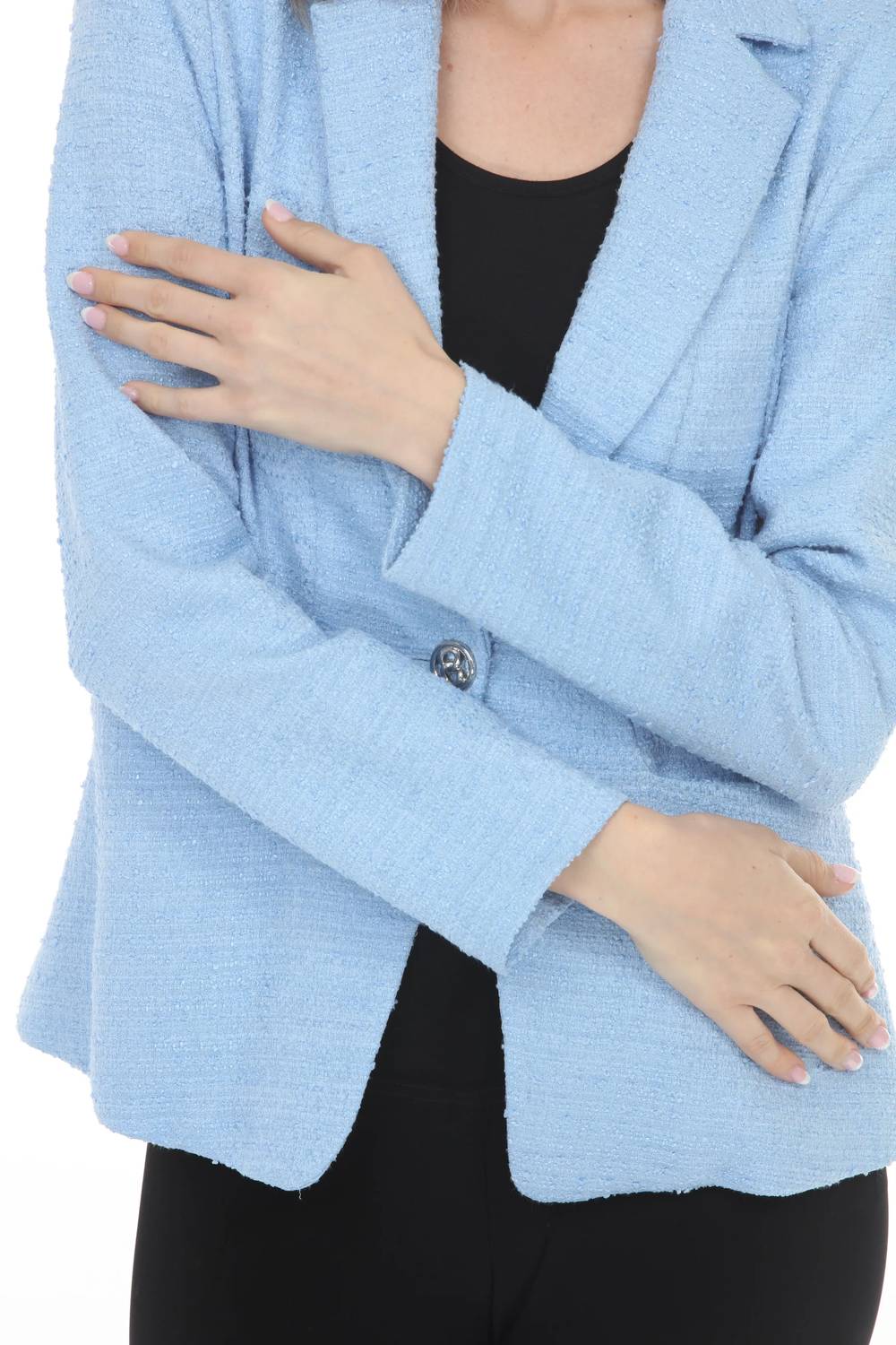 Joseph Ribkoff - Bouclé Fitted Notched Collar Blazer