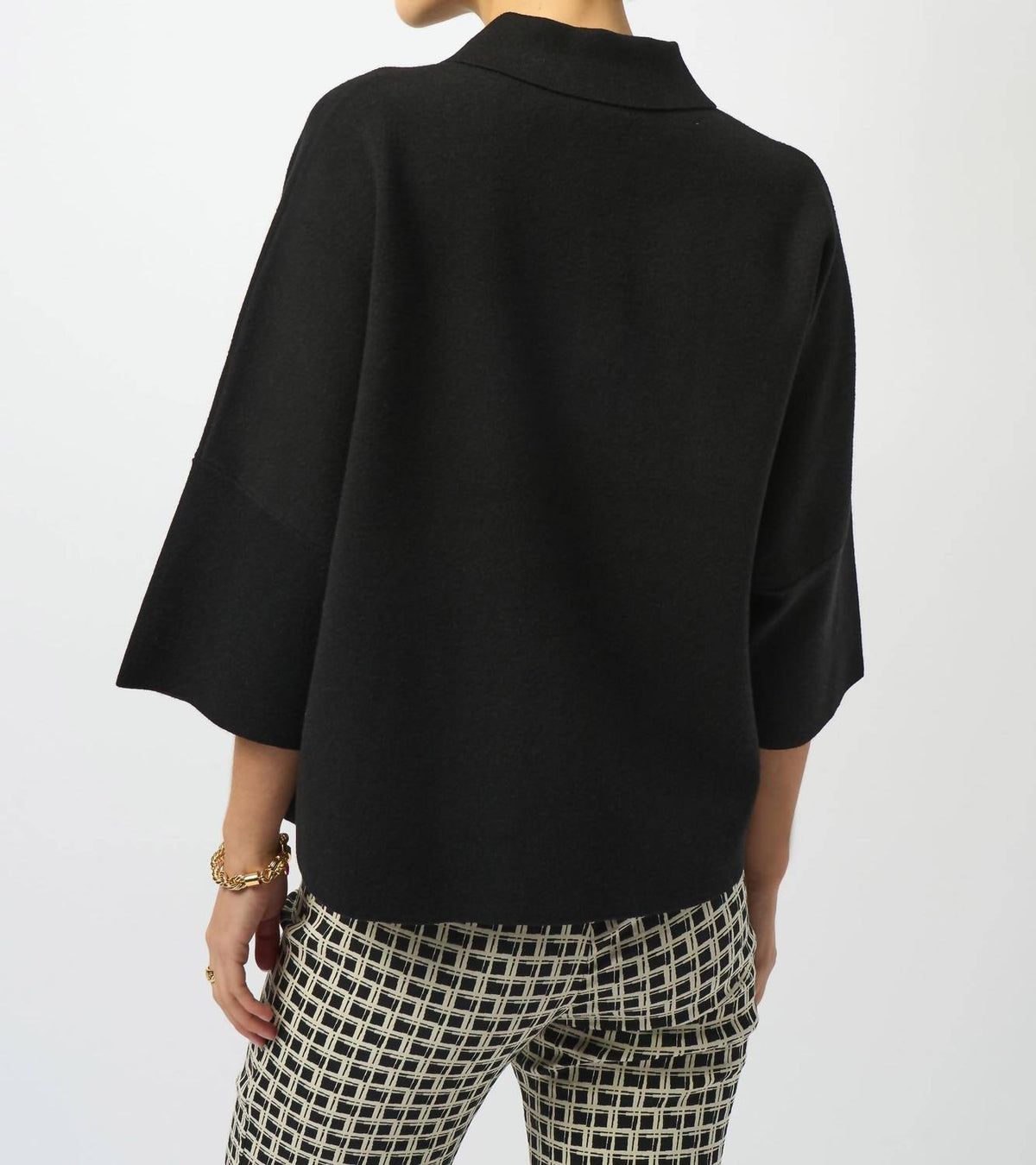 Joseph Ribkoff - Boxy Knit Collared Sweater