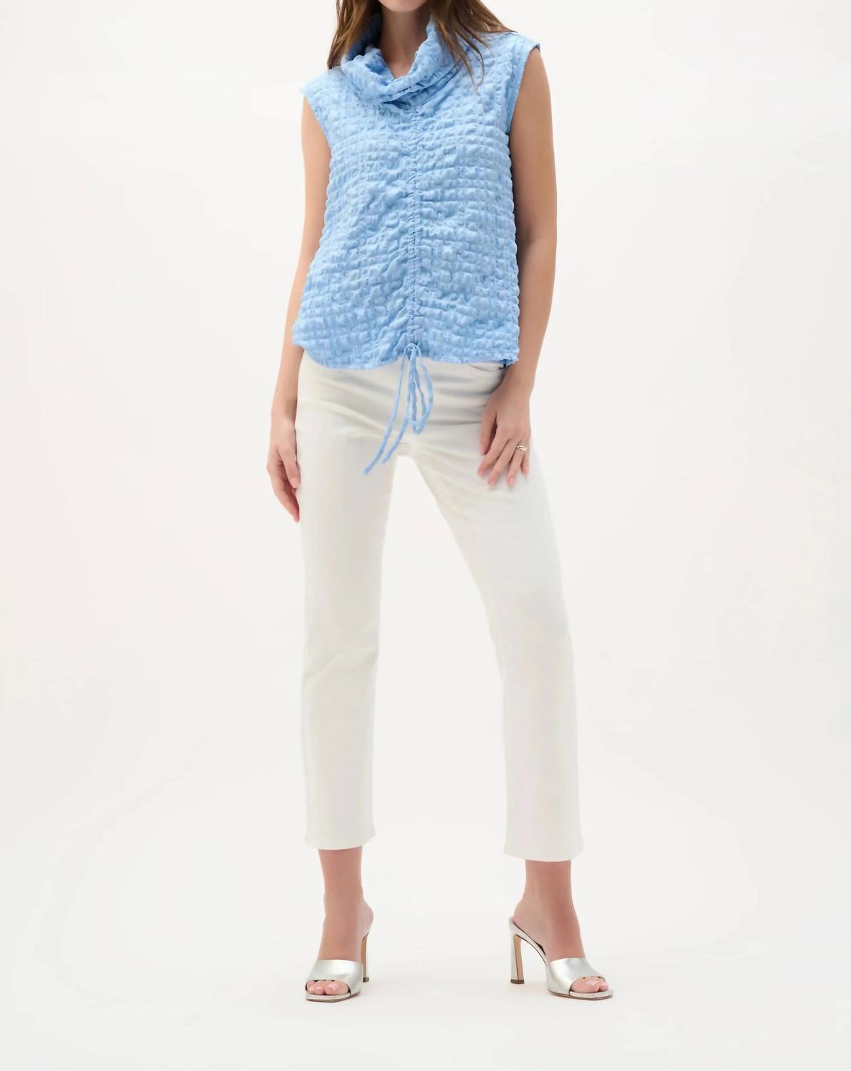 Joseph Ribkoff - Bubble Jacquard Cowl Neck Top