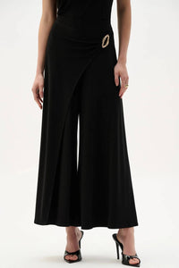 Joseph Ribkoff - Buckle Detail Pull-on Culotte Pants