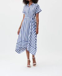 Joseph Ribkoff - Collared Striped Dress