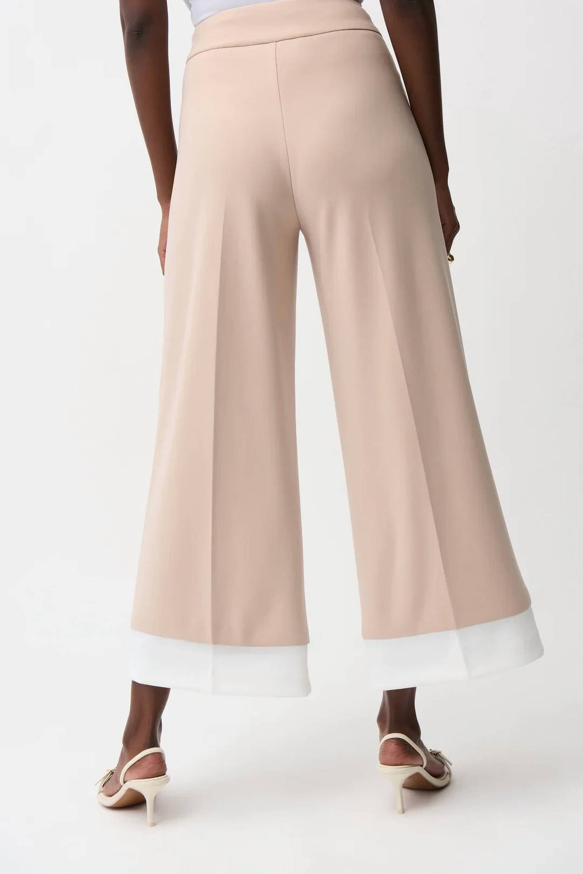Joseph Ribkoff - Contrast Trim Pull-on Culotte Pants