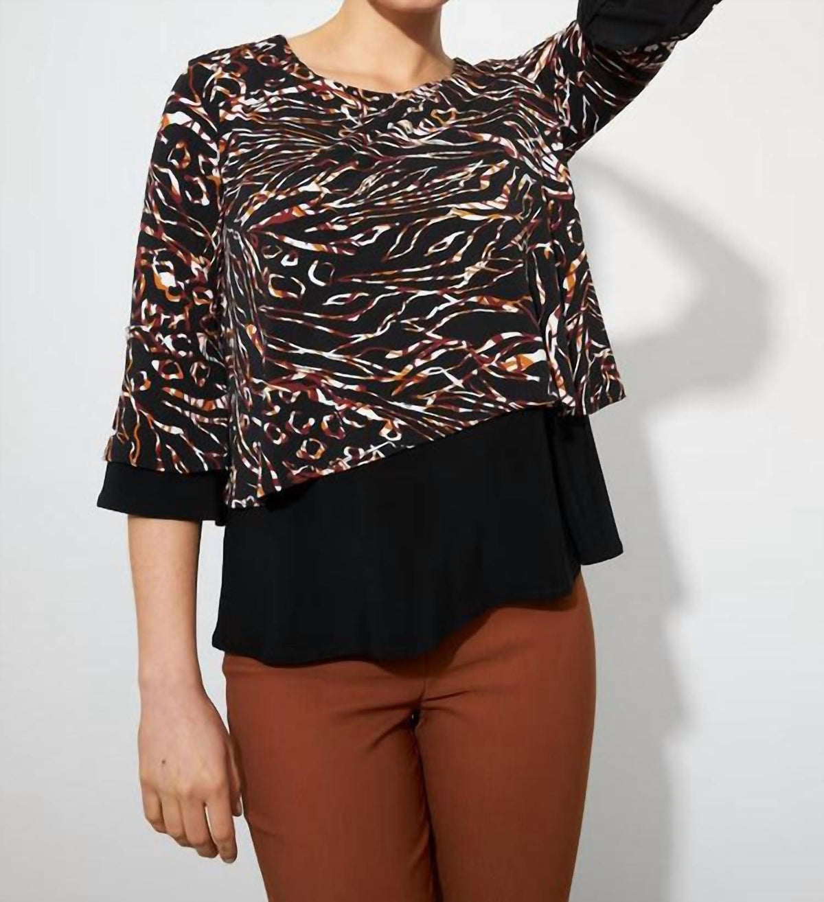 Joseph Ribkoff - Contrast Trim Top