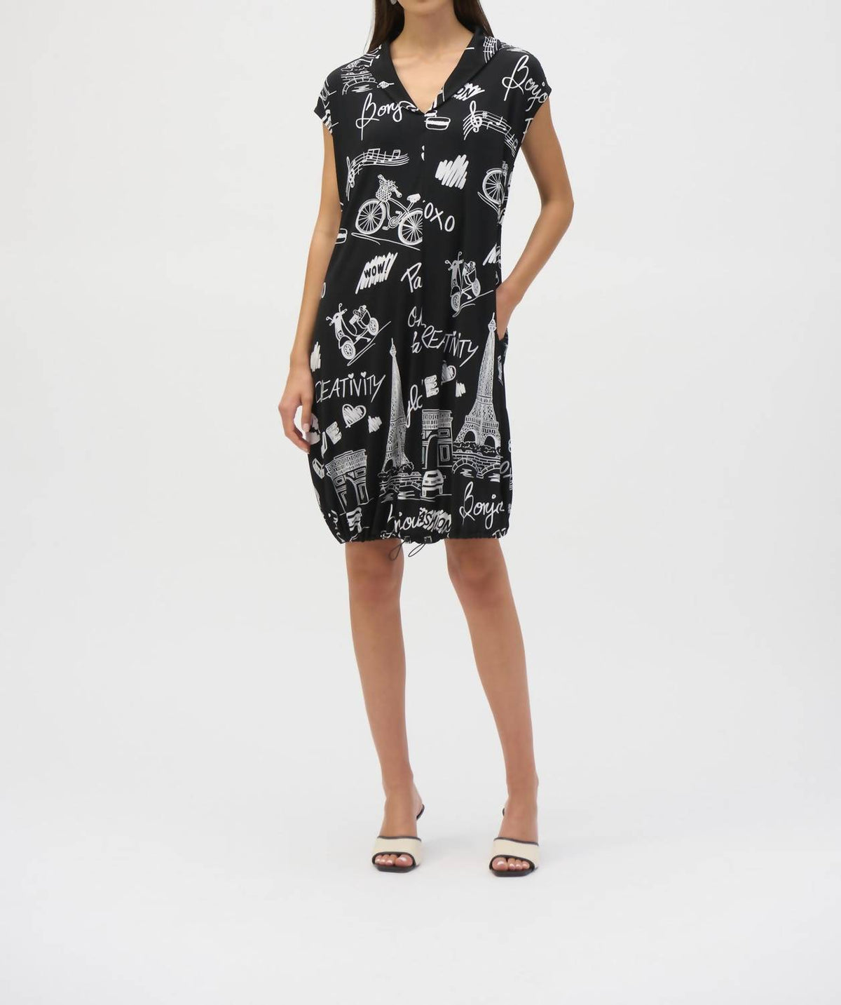 Joseph Ribkoff - Women's Conversational Cocoon Dress