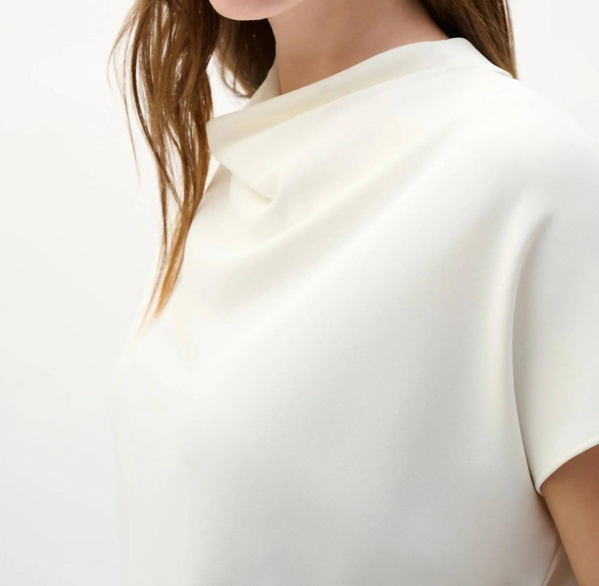 Joseph Ribkoff - Cowl Neck Knot Front Boxy Top