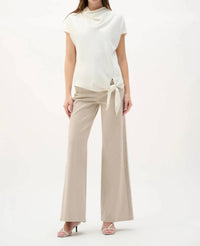 Joseph Ribkoff - Cowl Neck Knot Front Boxy Top
