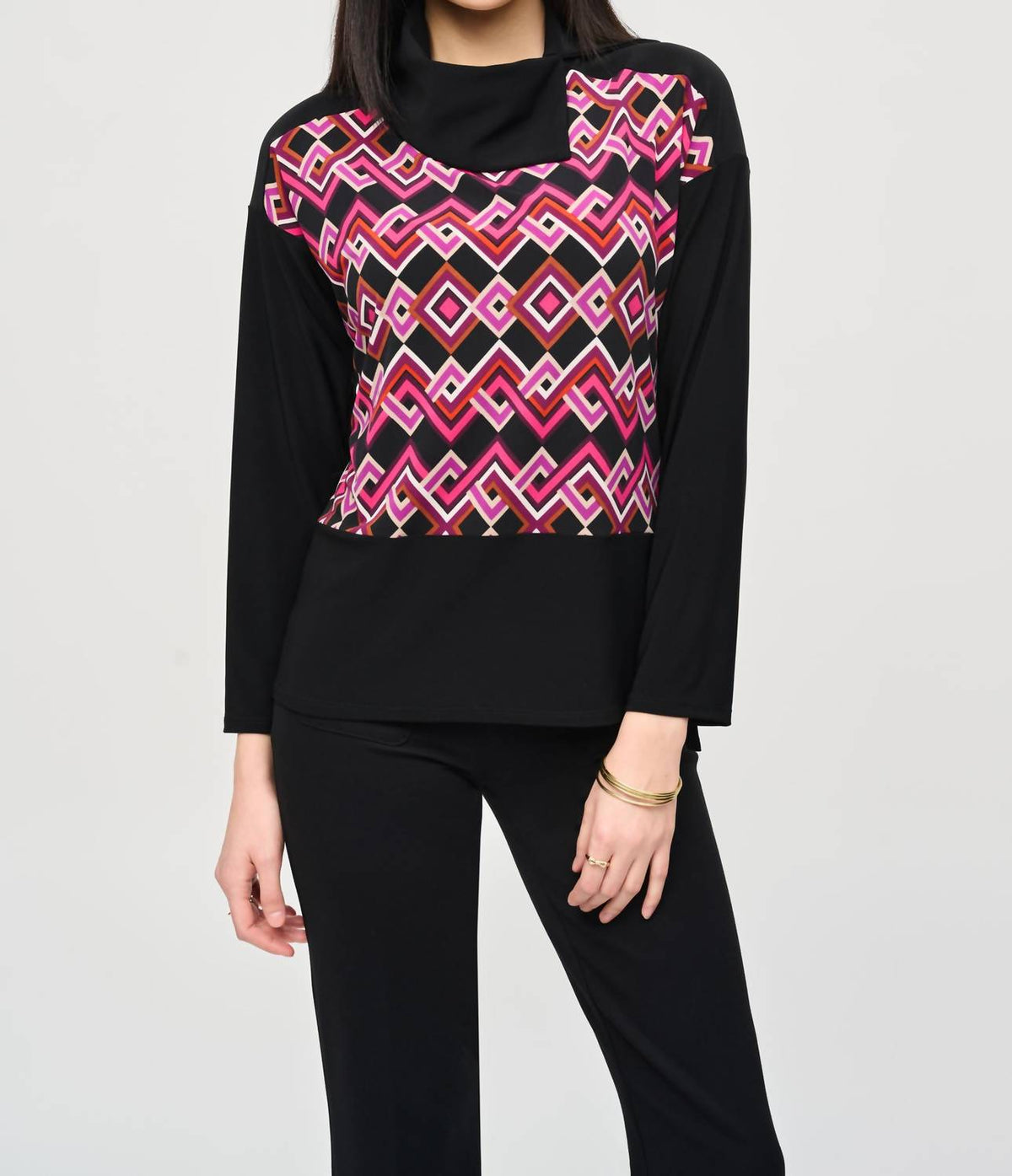 Joseph Ribkoff - Cowl Neck Pullover Top