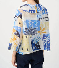 Joseph Ribkoff - Cowl Neck Tropical Print Top