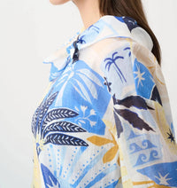 Joseph Ribkoff - Cowl Neck Tropical Print Top