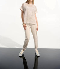 Joseph Ribkoff - Crew Neck Short Sleeve Mesh Top