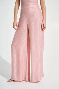 Joseph Ribkoff - Crinkle Jacquard Pull-on Wide Leg Pants