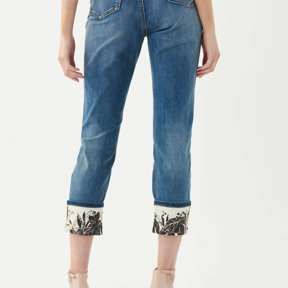 Joseph Ribkoff - Denim Jeans With Embellished Cuff