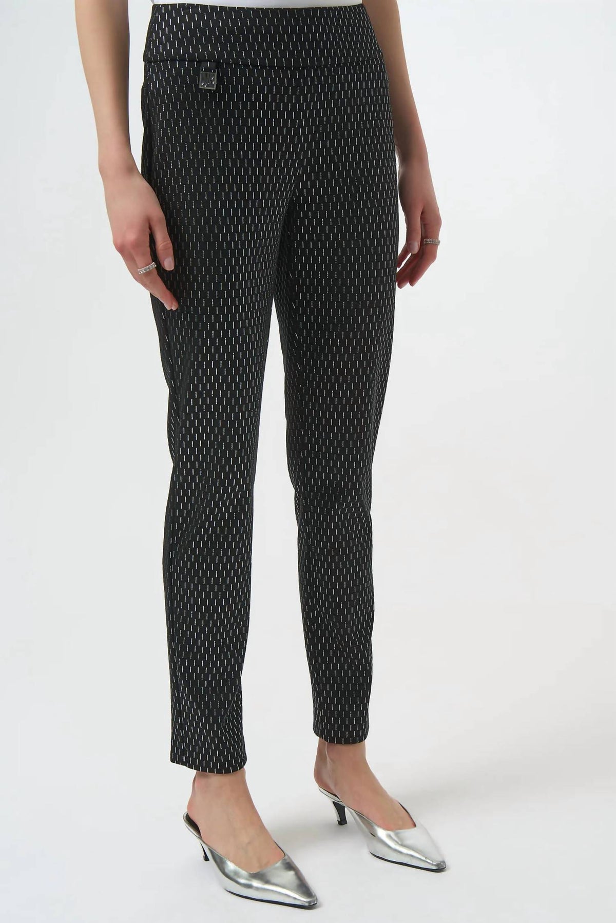 Joseph Ribkoff - Dot Print Pull On Slim Fit Pants