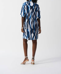 Joseph Ribkoff - Dress - blue - clothing - dresses