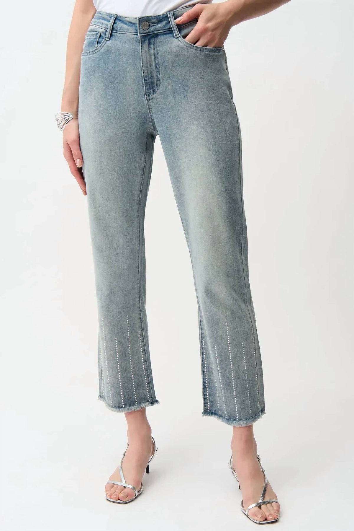 Joseph Ribkoff - Embellished Cropped Jeans