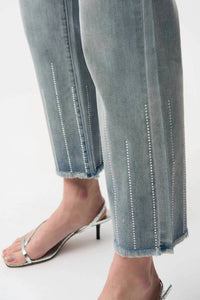 Joseph Ribkoff - Embellished Cropped Jeans