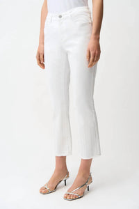Joseph Ribkoff - Embellished Fringe Cropped Jeans