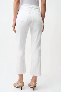 Joseph Ribkoff - Embellished Fringe Cropped Jeans