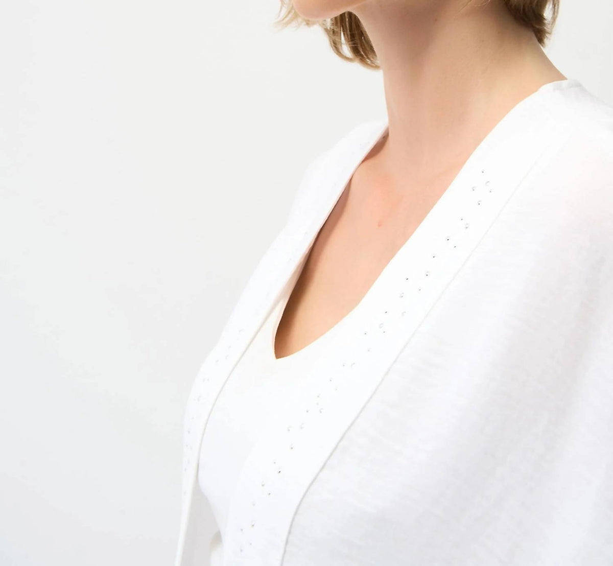 Joseph Ribkoff - Embellished Open Front Cover-up Blazer