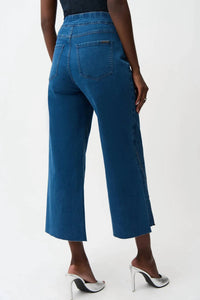 Joseph Ribkoff - Embellished Side Slit Culotte Jeans