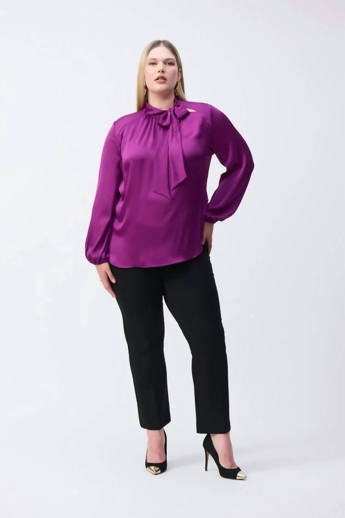 Joseph Ribkoff - Empress With Bow Neckline Top