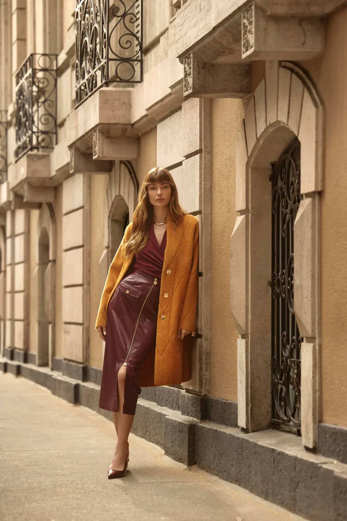 Joseph Ribkoff - FEATHER YARN SWEATER KNIT COAT