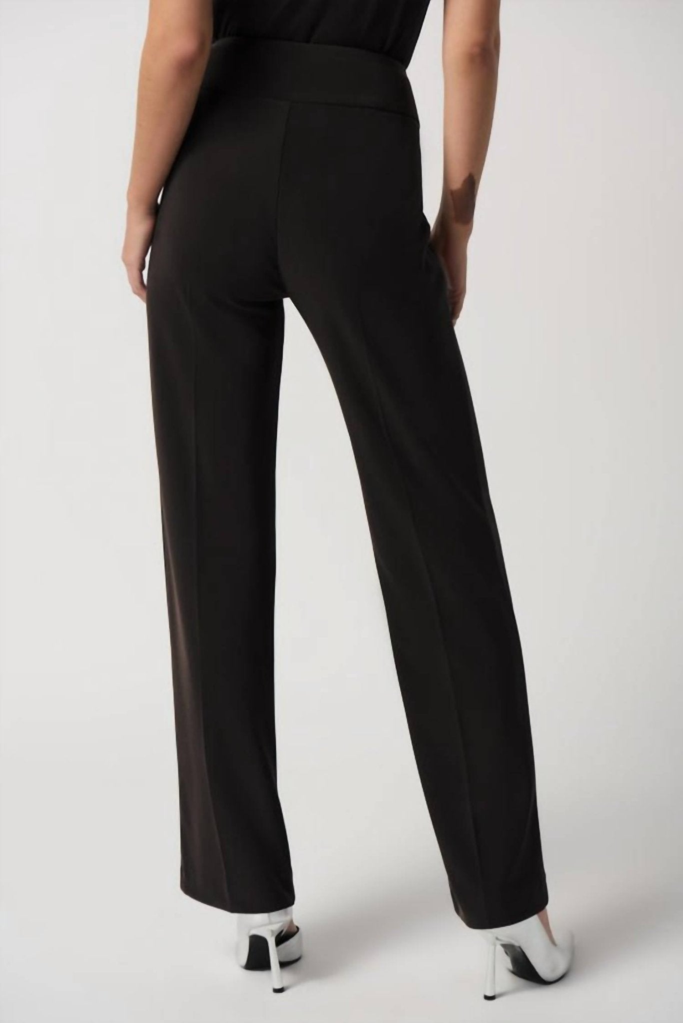 Joseph Ribkoff - Flared Leg Pants - black - boot - cut - clothing