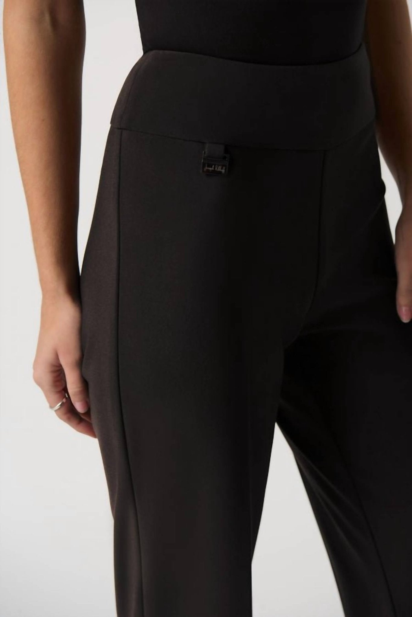 Joseph Ribkoff - Flared Leg Pants - black - boot - cut - clothing