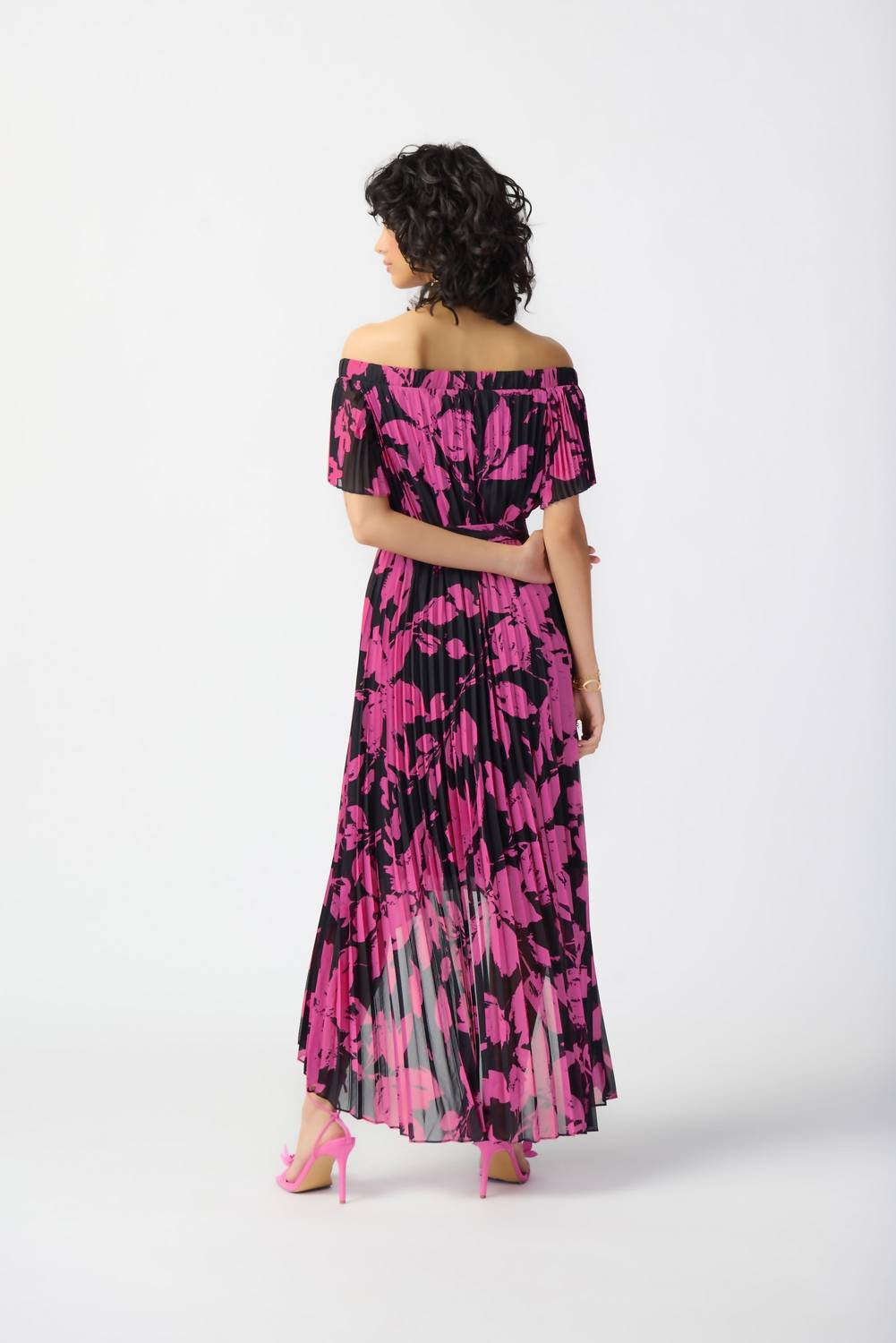 Joseph Ribkoff - Floral Off - shoulder Maxi Dress - clothing - dresses - floral