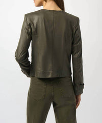 Joseph Ribkoff - Foiled Faux Suede Jacket