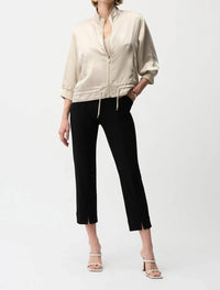 Joseph Ribkoff - Front Slit Pull On Crop Pants