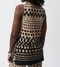 Joseph Ribkoff - Geometric Crew Neck Pullover