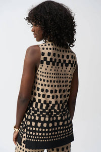 Joseph Ribkoff - Geometric Crew Neck Pullover