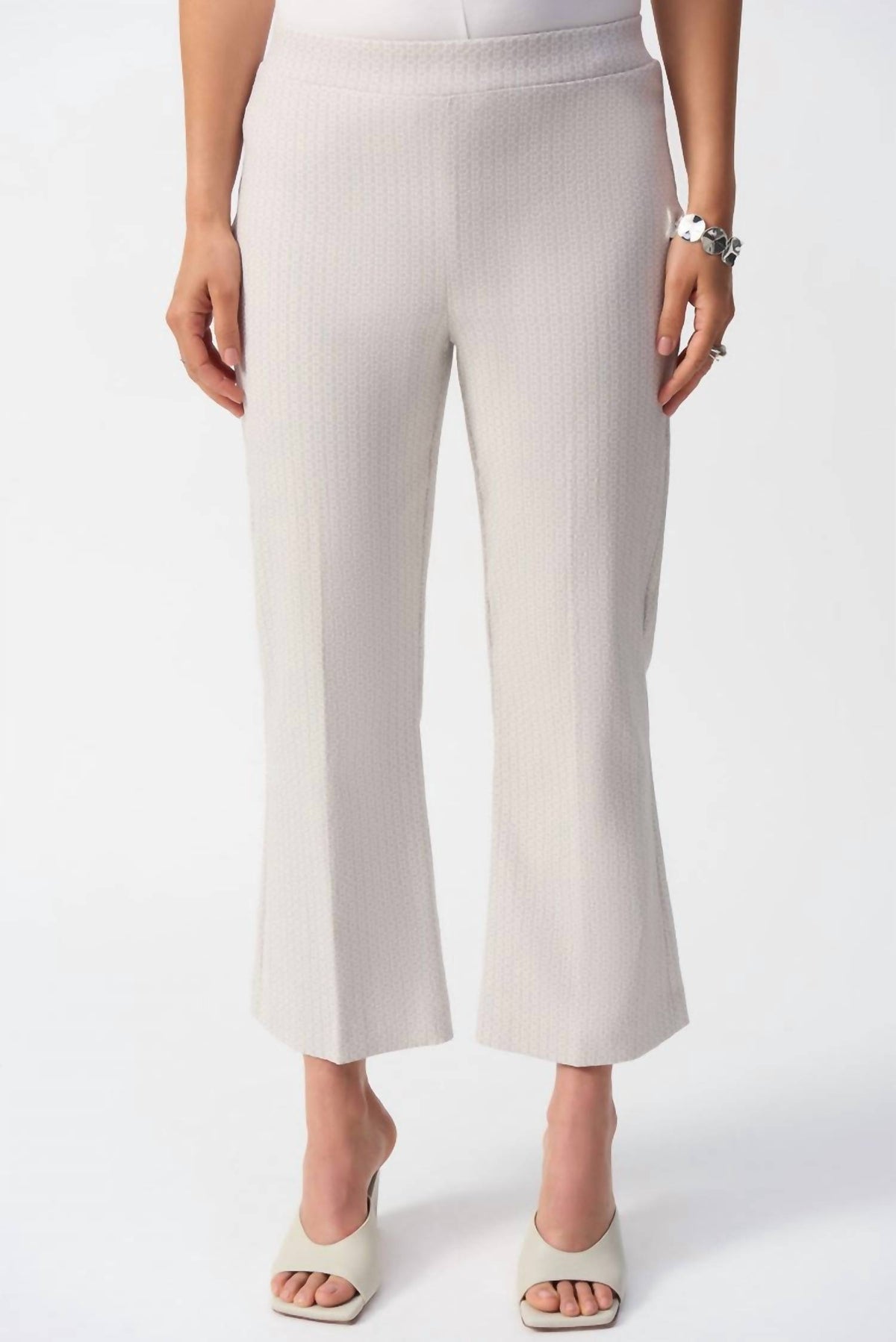 Joseph Ribkoff - Geometric Jacquard Flared Pants