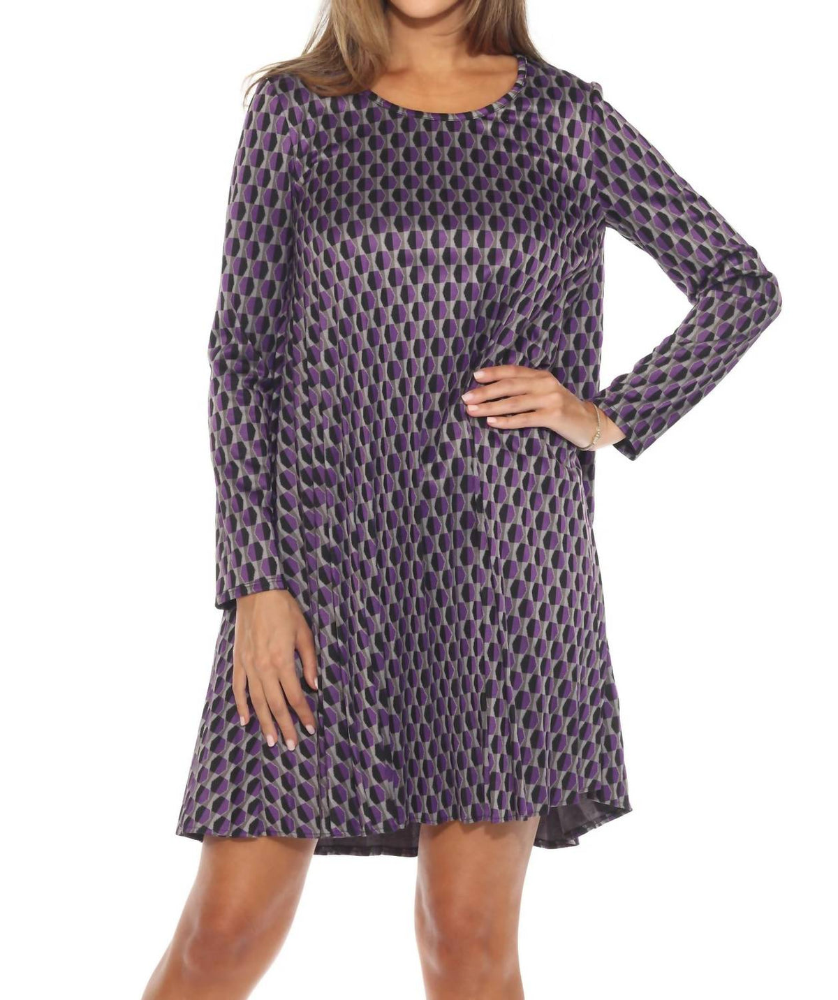Joseph Ribkoff - Geometric Knit Shift Dress