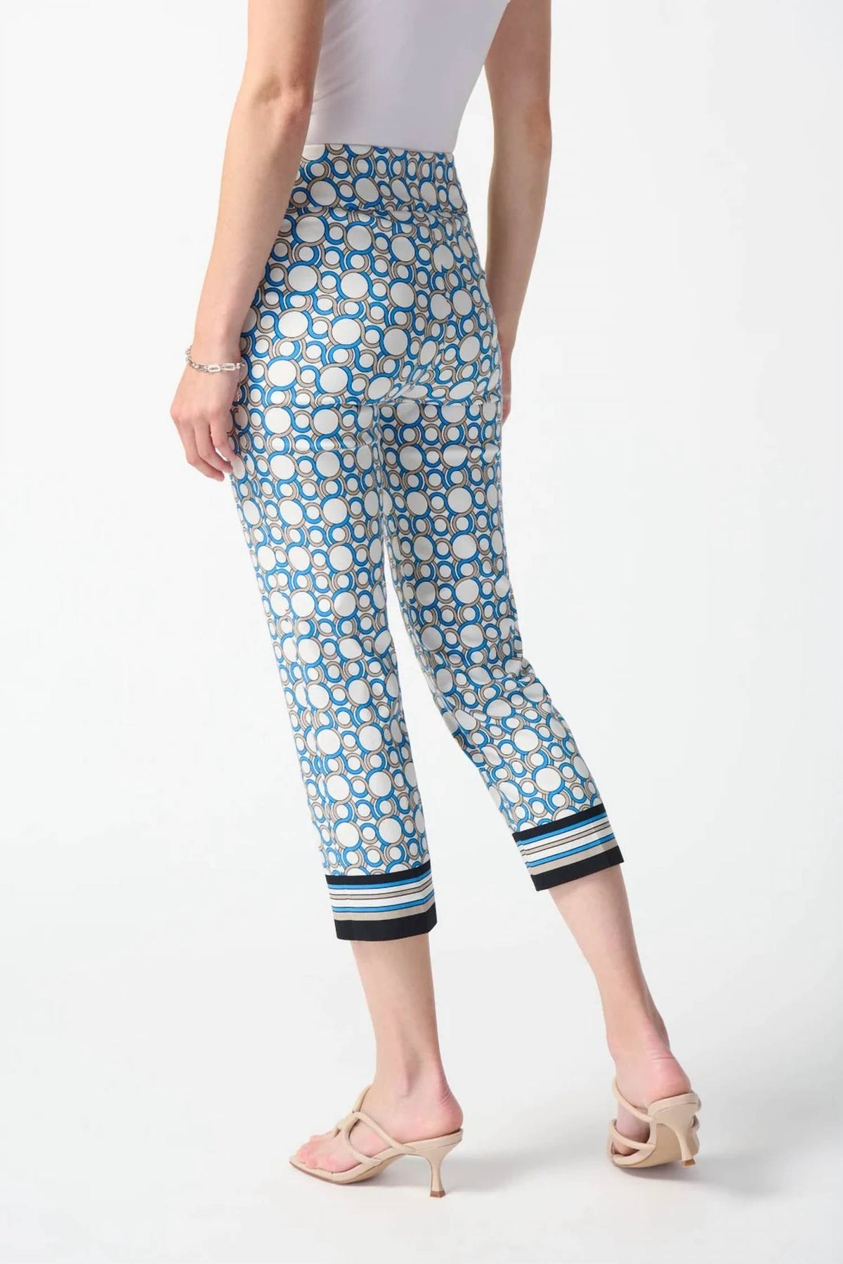 Joseph Ribkoff - Geometric Print Crop Pants