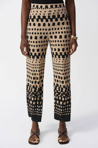 Joseph Ribkoff - Geometric Pull On Wide Leg Pants