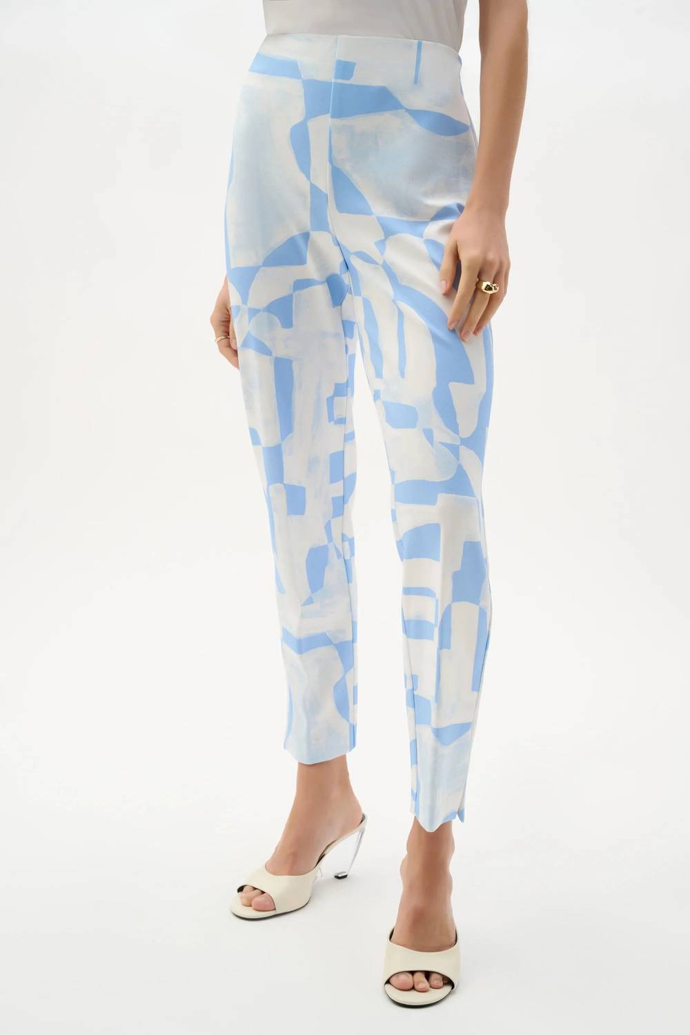 Joseph Ribkoff - Geometric Straight Pull-on Pants