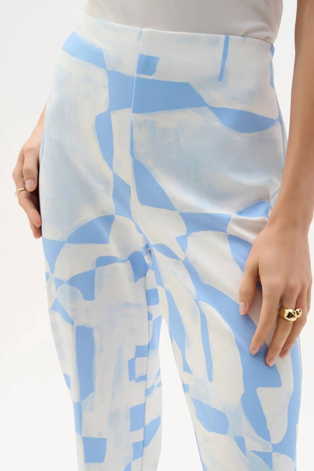 Joseph Ribkoff - Geometric Straight Pull-on Pants