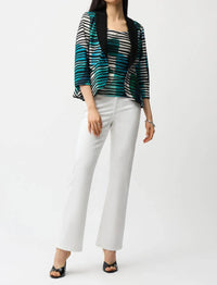 Joseph Ribkoff - Geometric Stripe Twin Set Jacket