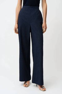 Joseph Ribkoff - Geometric Textured Pull-on Wide Leg Pants