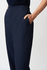 Joseph Ribkoff - Geometric Textured Pull-on Wide Leg Pants
