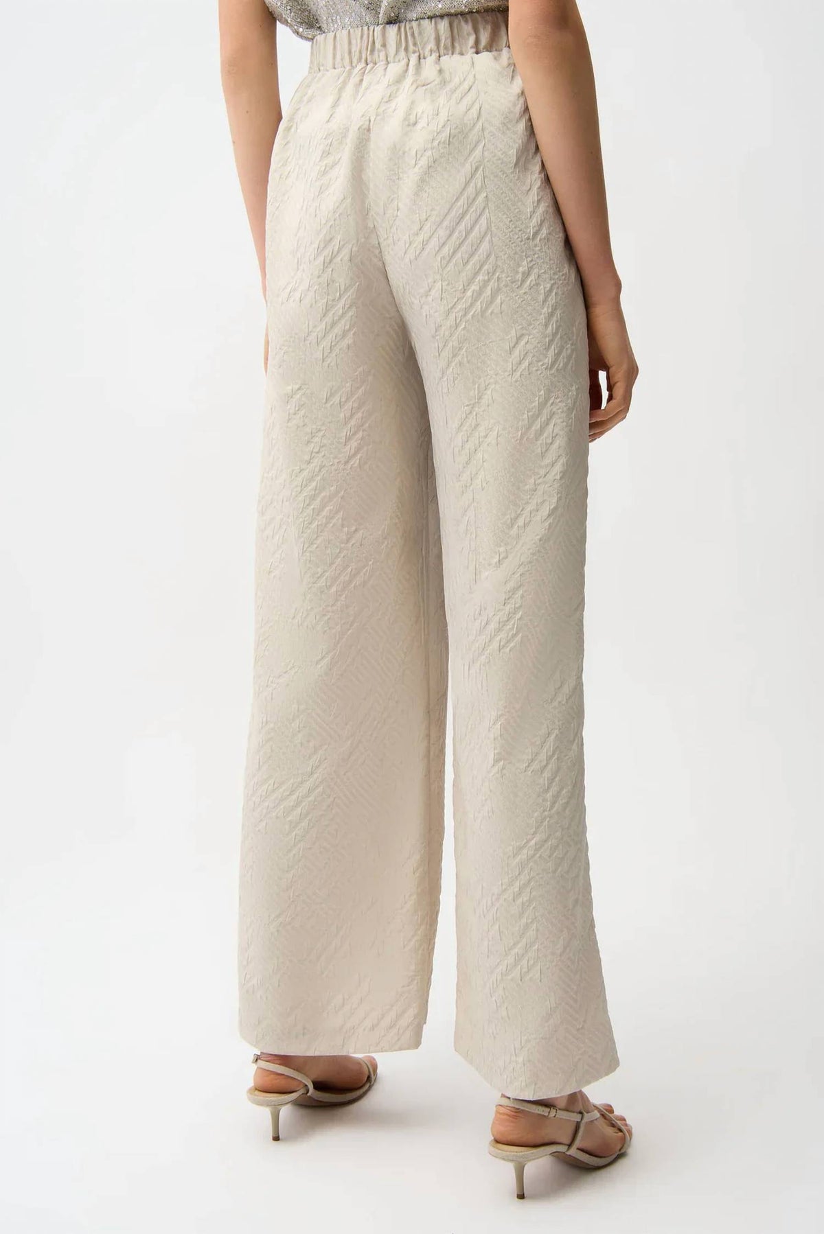 Joseph Ribkoff - Geometric Textured Pull-on Wide Leg Pants