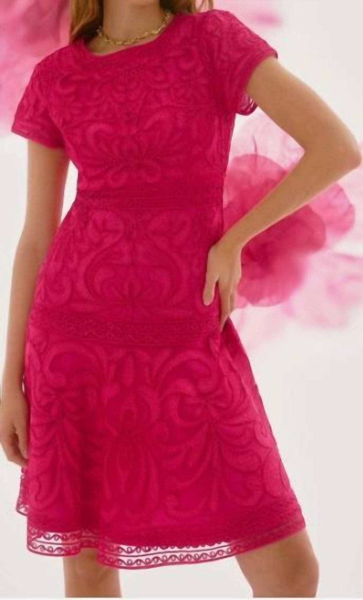 Joseph Ribkoff - Geranium Embroidery Dress