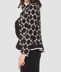Joseph Ribkoff - Graphic Circle Print Cardigan