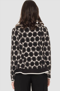 Joseph Ribkoff - Graphic Circle Print Cardigan