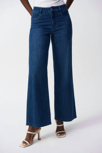 Joseph Ribkoff - High - waisted Wide - leg Jeans - brown - clothing - cotton - blend