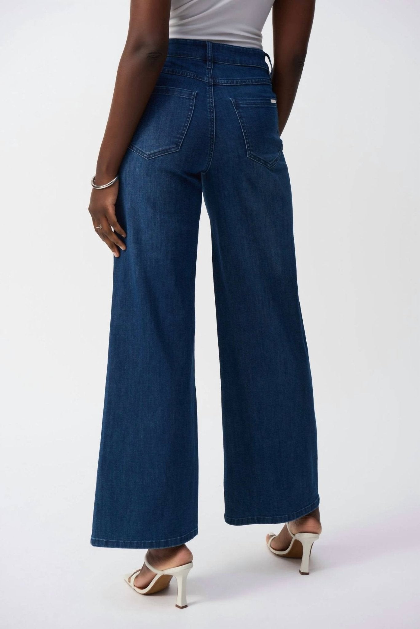 Joseph Ribkoff - High - waisted Wide - leg Jeans - brown - clothing - cotton - blend