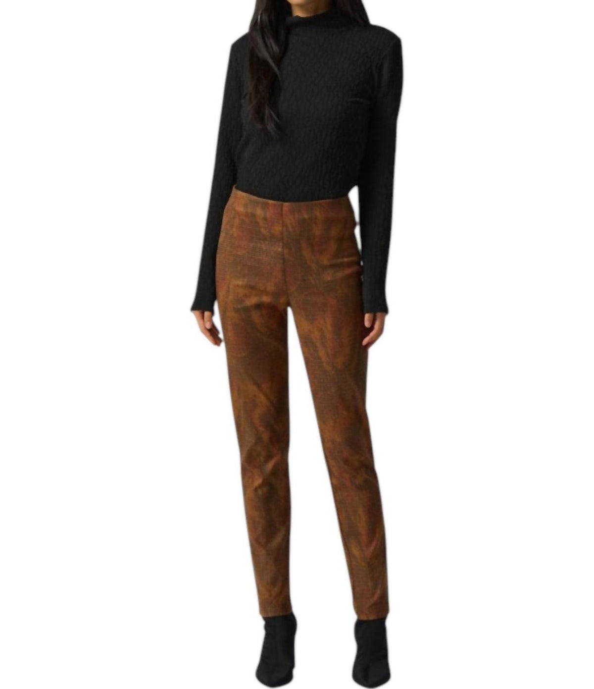 Joseph Ribkoff - Houndstooth Pull On Slim Ankle Pants