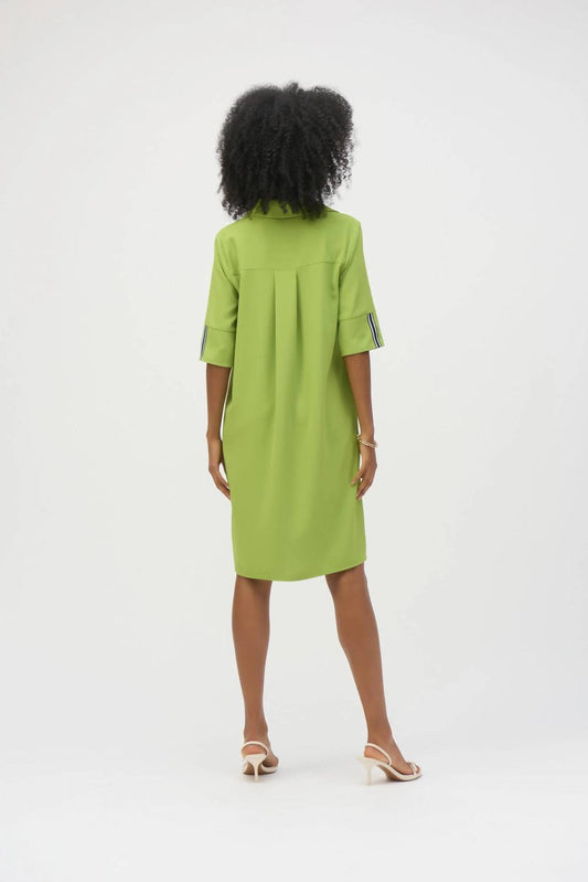 Joseph Ribkoff - Joseph Ribkoff Eggshell Straight Shirt Dress - clothing - dresses - green